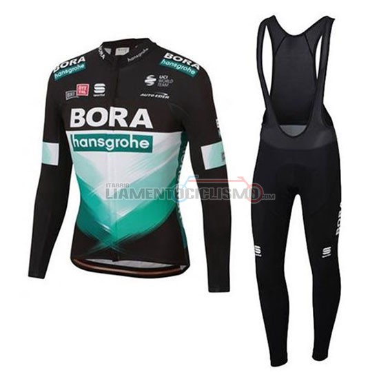 Abbigliamento Ciclismo Bora-Hansgrone Manica Corta 2020 Blu Nero